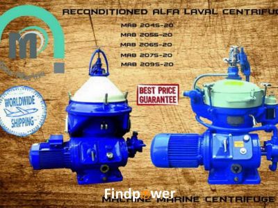 Alfa Laval MAB 204S, MAB 205S, MAB 206S, MAB 207S, MAB 209S, Mineral Oil Purifier Separator Centrifuge