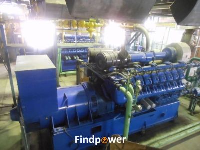 FOR SALE : MWM DEUTZ TCG 2020V16K GAS POWER PLANT