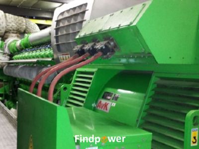 For Sale 2 x Used 4000 KW Jenbacher 624 NL-G11 Natural Gas Generator sets