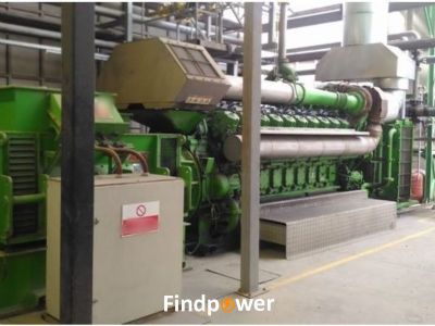 For Sale 5 MW Jenbacher JMS 620 Cogeneration Plant