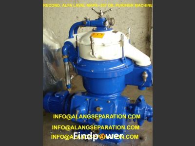 For Sale: Alfa Laval industrial and oil purifiers,  oil separator, Alfa Laval spare parts MAPX-207, MOPX-207