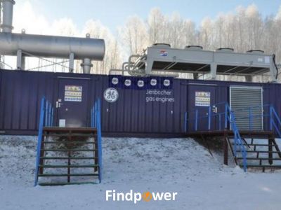 For sale EXW RUSSIA: 1MWe GE JENBACHER JGC320 Used Pre-owned CBM-Natural gas Containerized Power Plant 2010y 400V