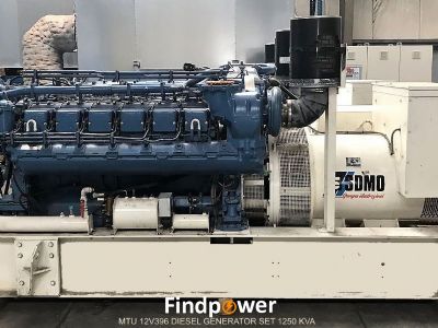 For Sale MTU 12V396 diesel generator sets 1250KVA (2 units) 