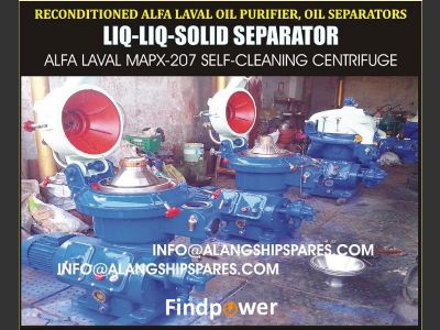 For Sale: Reconditioned Alfa Laval Self-cleaning oil separators MAPX-207, MOPX-207