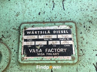 For Sale: Wartsila Vasa 6R32 Complete Engine