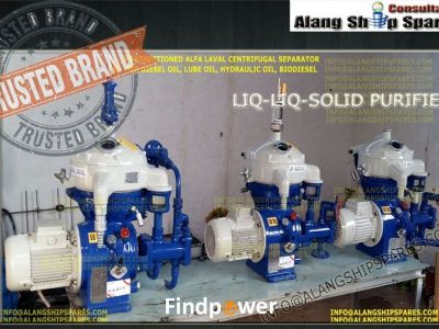 For Sales : Reconditioned Alfa Laval oil purifier, Separators, Centrifuge spares