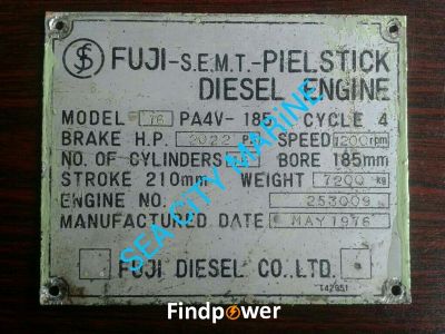 FUJI S.E.M.T. PIELSTICK DIESEL GENSET.