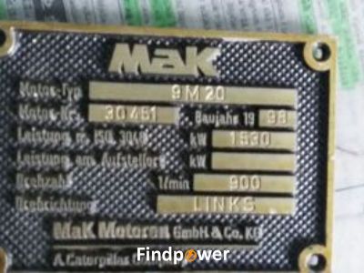 GEN-SETS MAK,8M20 & 9M20 , MFG YEAR 1998 -SPARES