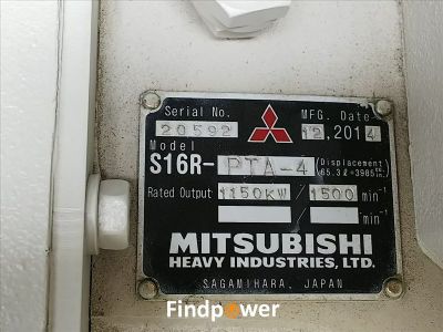 Low hours Mitsubishi S16R-PTA-4 Generators for sale.