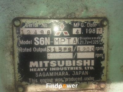 Mitsubishi S6N-MPTA 3Pcs Engine for Sales.