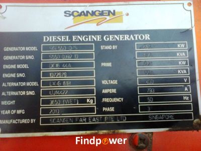 SCANGEN DIESEL GENERATOR