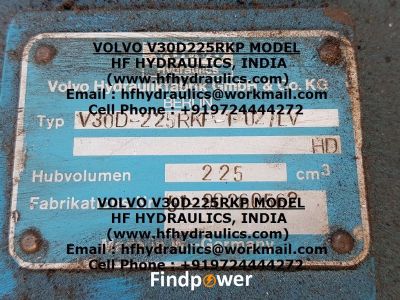 VOLVO V30D225RKP MODEL HYDRAULIC PUMP​ (HF HYDRAULICS, INDIA)