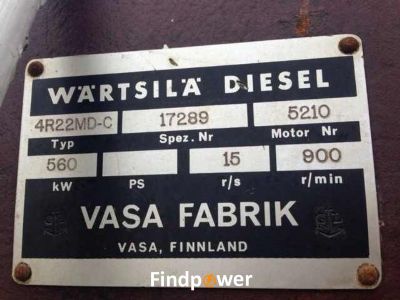 WARTSILA 4R22MD-C & WARTSILA 6R22HF-D DIESEL GENSETS FOR SALE