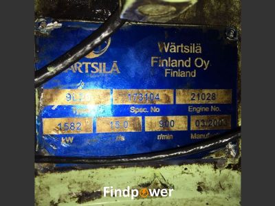 Wartsila 9L20C2 Generator for Sale